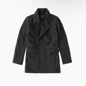 Abercrombie and Fitch Wool-Blend Blazer Coat